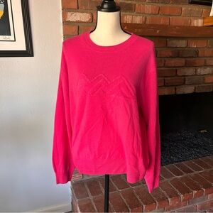27 Miles Malibu Desert Mountain Club Cashmere Sweater in Hot Pink Sz L